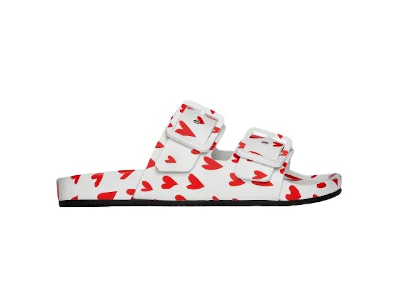 サンダル・ミュール Balenciaga Rubber Sandals With Playful Heart Embellishments Balenciaga Rubber With Playful Heart Embellishments | THE LIST