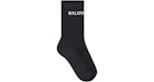 Balenciaga Logo Socken Schwarz/Weiß