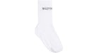 Balenciaga Logo Socken Weiß/Schwarz