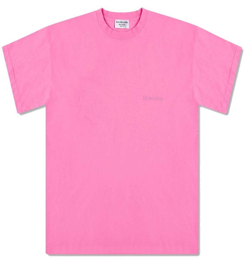 Balenciaga Logo T-Shirt Pink US - Main Image