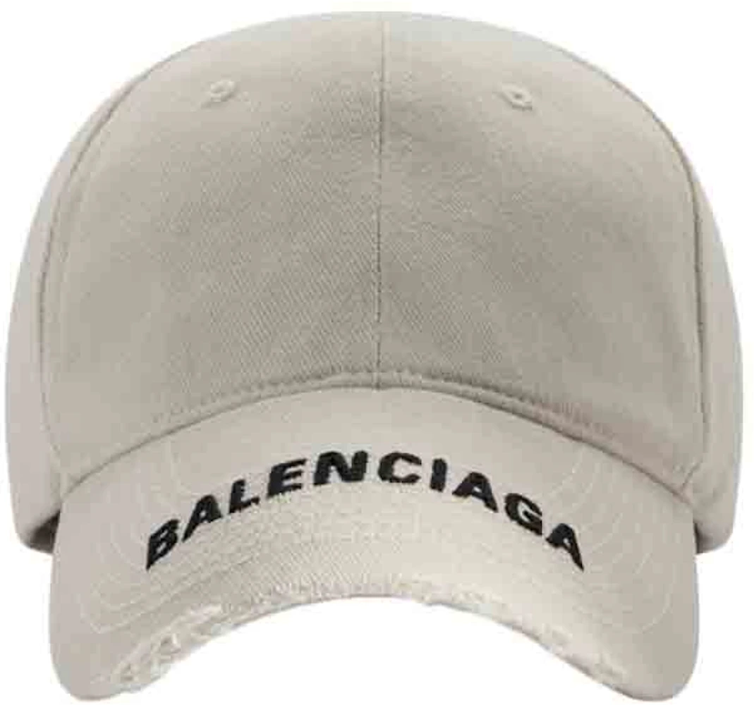 Balenciaga Logo Visor Cap (Men) White Herren - DE