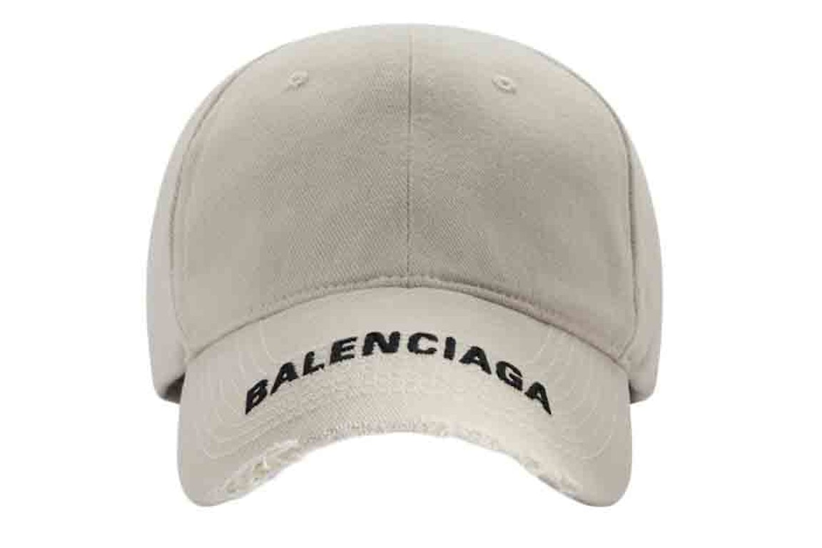 Pre-owned Balenciaga Logo Visor Cap (women) White