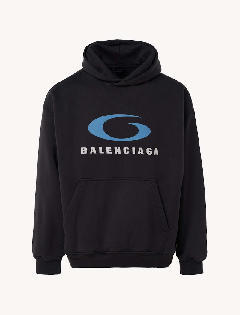 Balenciaga Loop Sports Icon Hoodie Black Men's - SS25 - US