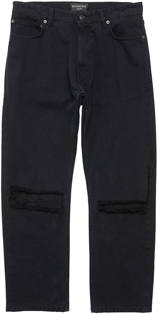 Balenciaga Loose Fit Buckle Pants Black Men's - FW23 - US