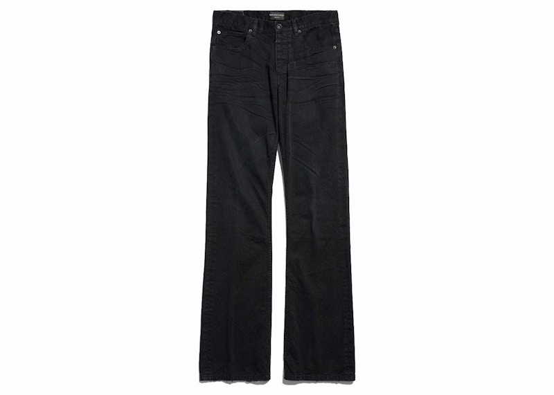 Balenciaga Low Waist Straight Pants Black - FW24 - JP