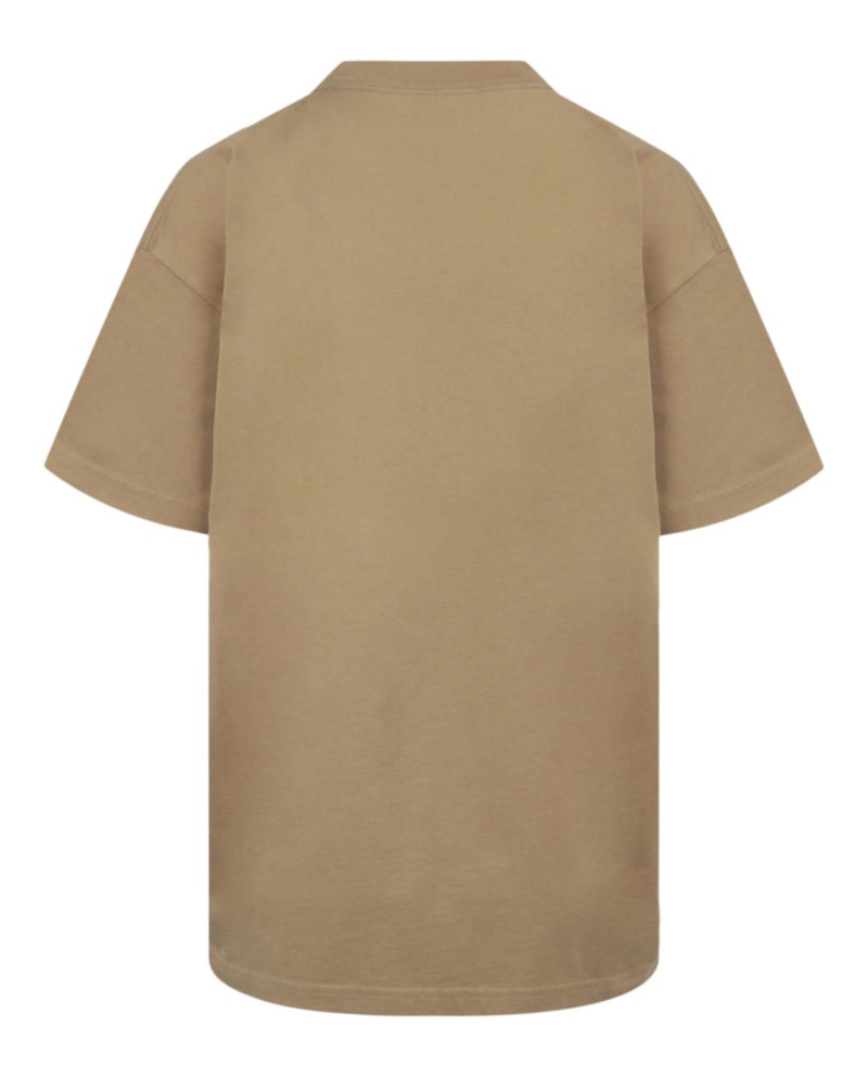 Balenciaga Medium Fit Logo T-Shirt Oat