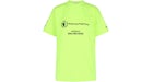 Balenciaga Medium Fit T-shirt Fluorescent Yellow/Black