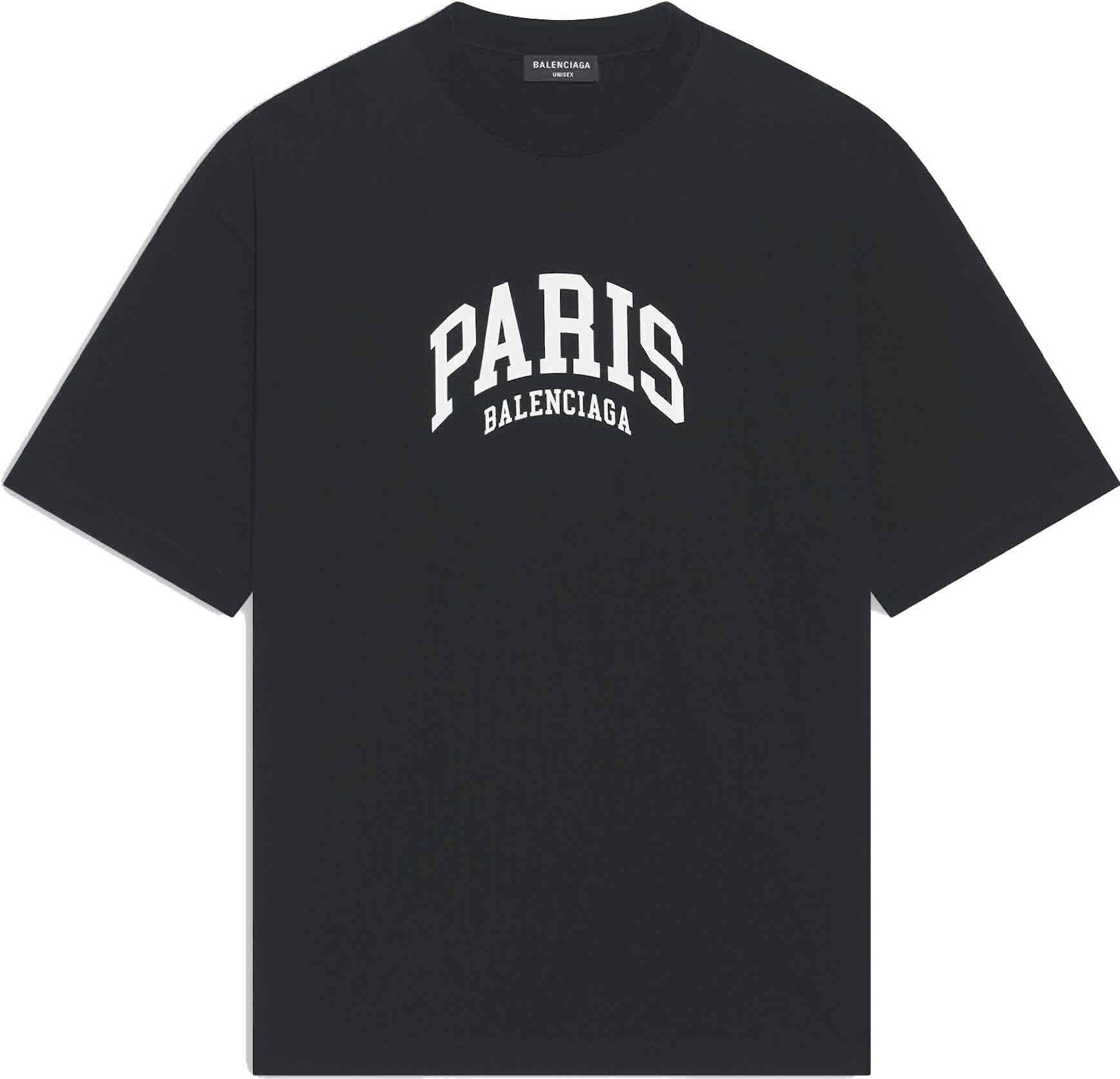 Kent Antologi labyrint Balenciaga Mens Cities Paris Medium Fit T-shirt Black Men's - US