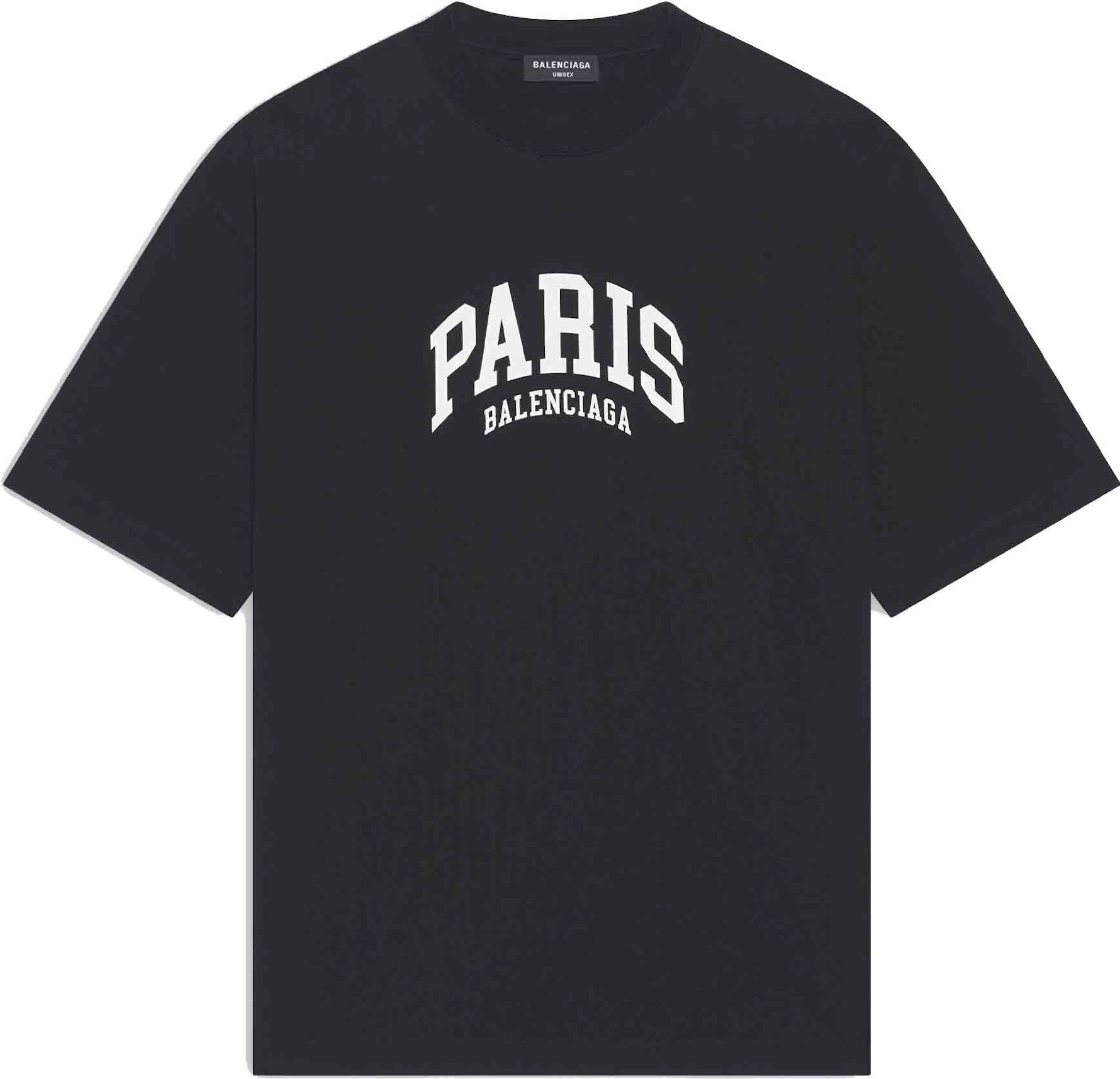 Skru ned Gøre husarbejde Ofre Balenciaga Mens Cities Paris Medium Fit T-shirt Black - US