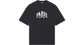Balenciaga Mens Cities Paris Medium Fit T-shirt Black