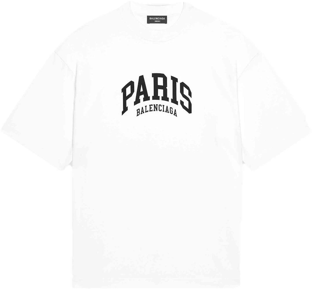 Balenciaga Men's Cities Seoul T-Shirt Medium Fit - Black White - Size XXL