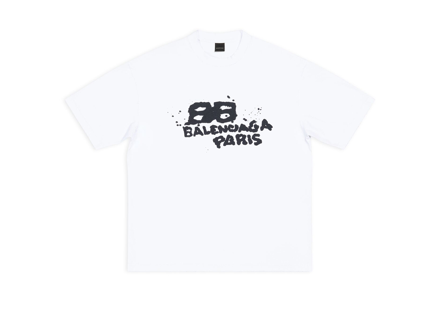 Balenciaga BB Paris Icon Medium Fit T-shirt Light Beige/Black Logo