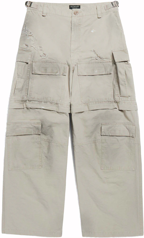 Balenciaga Men's Large Cargo Pants Beige Men's - SS24 - US