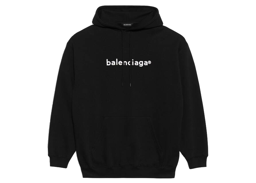 Balenciaga Mens Copyright Logo Hoodie  Neiman Marcus