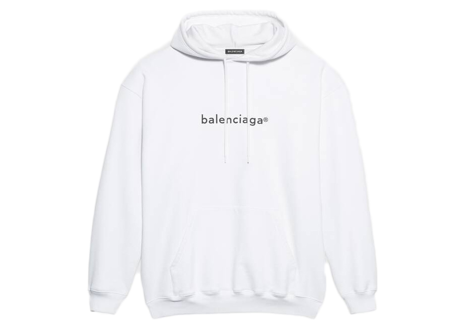Shop Balenciaga New Copyright Medium Fit Hoodie  Saks Fifth Avenue