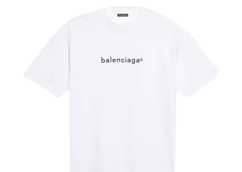 BALENCIAGA  Copyright Medium Fit TShirt Black  Anrosa Store