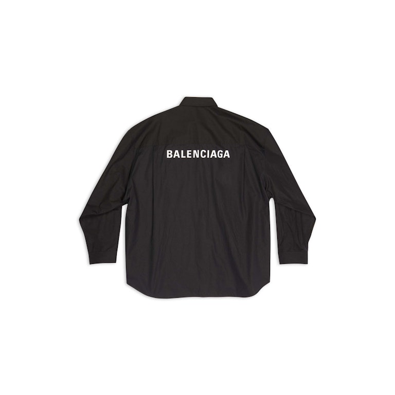 Pre-owned Balenciaga Men's Shirt Oversized In Black Black