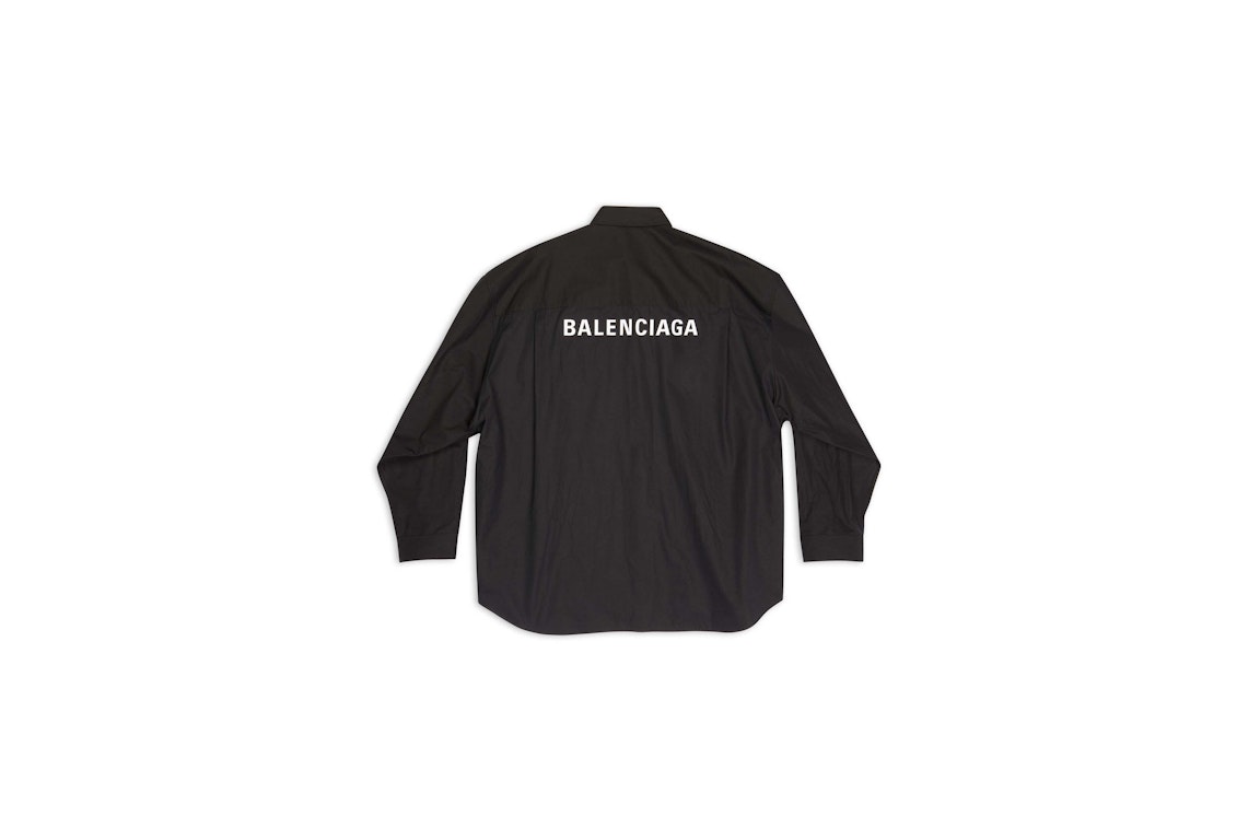 Pre-owned Balenciaga Men's Shirt Oversized In Black Black