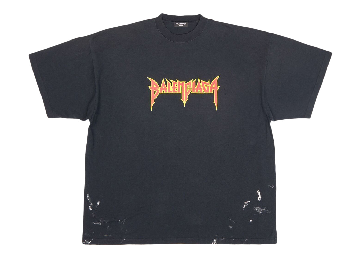 Balenciaga Metal Vintage Oversized T-Shirt Black/Multi - SS22 