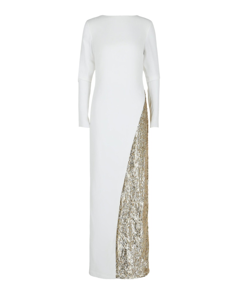 black and gold vintage dress Vintage Alexander McQueen Black and Gold Dress – Chloe Vintage main image 0