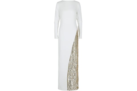 Balenciaga Metallic Sequin Gown White Gold - US Balenciaga Metallic Sequin Gown White Gold - US