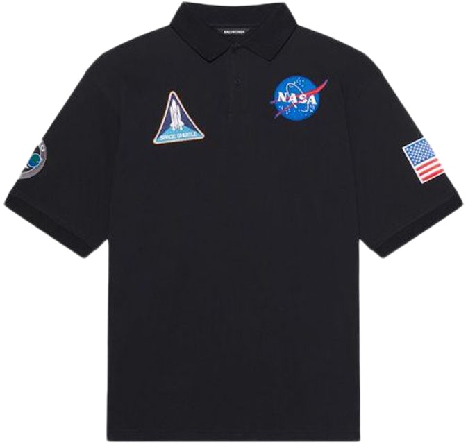 Balenciaga NASA Space Polo Black Men's -