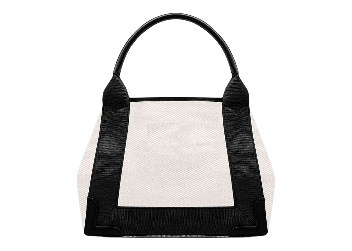 Balenciaga Navy Cabas Tote Bag XS Light Beige/Black in Cotton ...