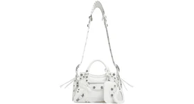 Balenciaga Neo Cagole Handbag XS White
