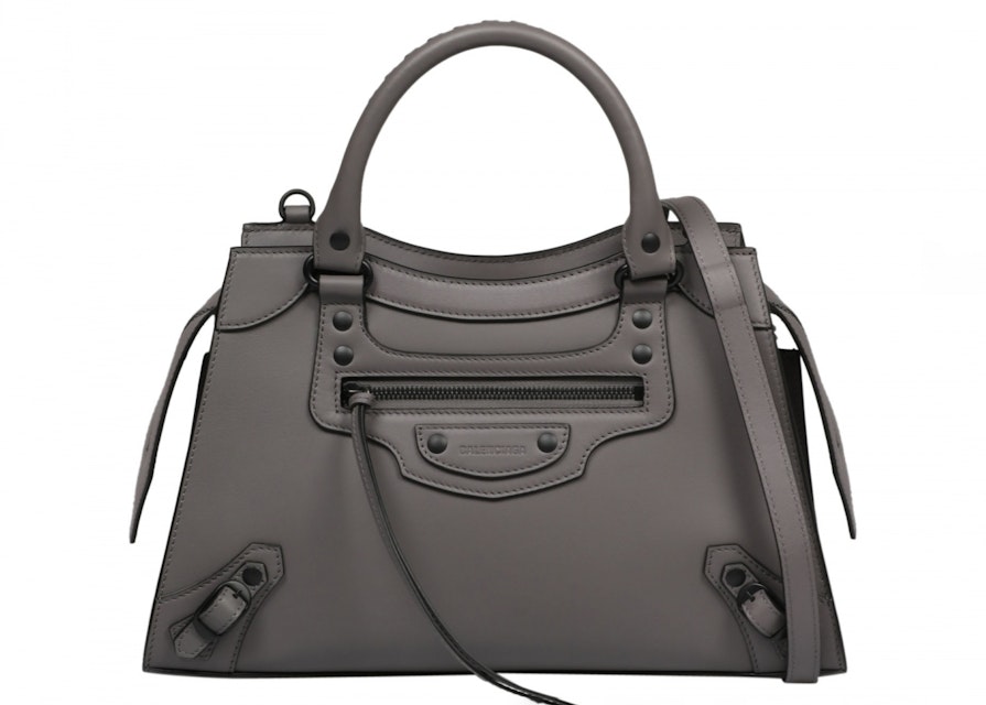 Balenciaga Neo City S Bag Gray in Leather with Black-tone - US
