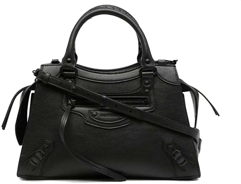 Balenciaga Neo Classic Small Black Leather Shoulder Bag New