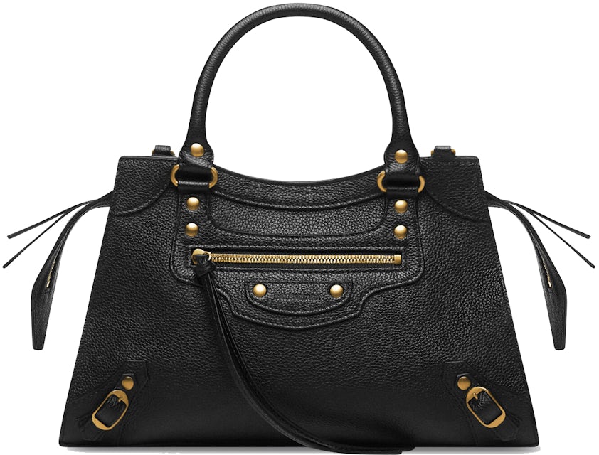 Balenciaga Neo Classic Handbag Small Black in Calfskin Leather with  Gold-tone - US