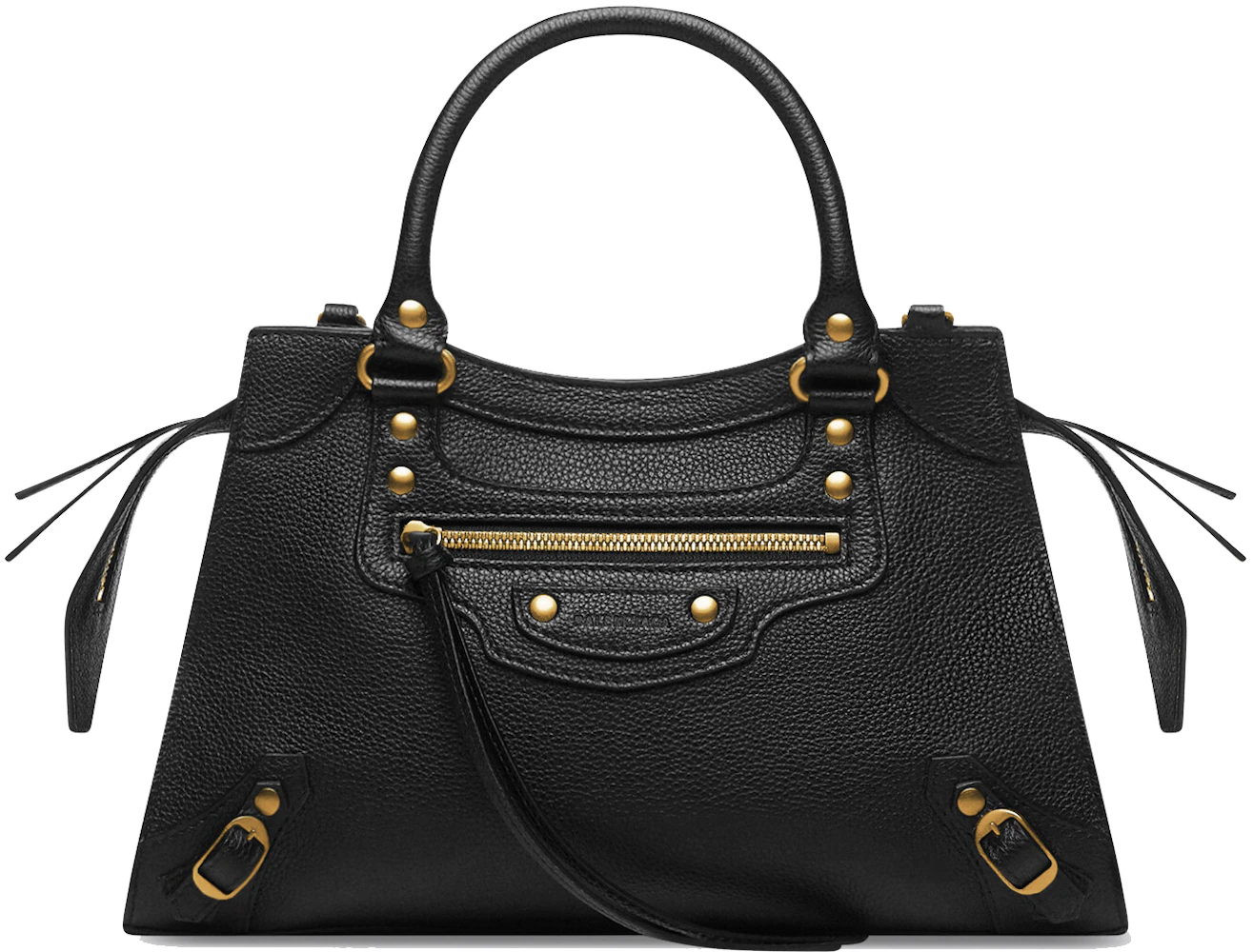 Balenciaga Neo Classic Small Black Leather Shoulder Bag New