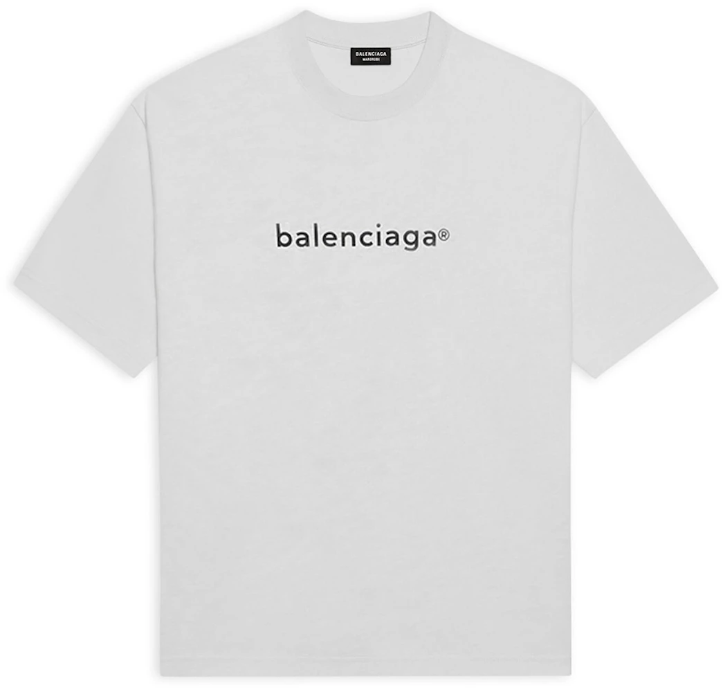 Balenciaga New Copyright T-shirt Gray Men's - US