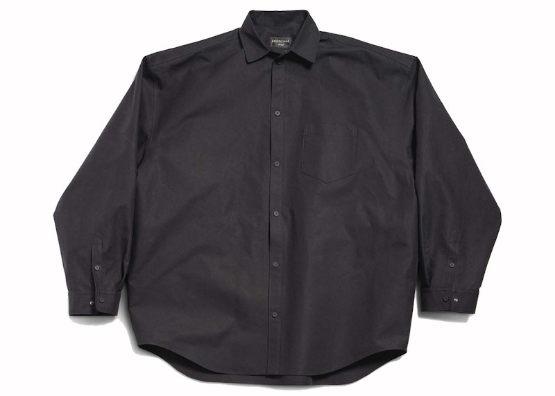 【BALENCIAGA】OUTERWEAR SHIRT LARGE FIT アウターウェアシャツ Balenciaga Outerwear Shirt Large Fit | Neiman Marcus