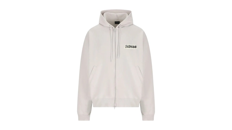 Balenciaga Over Zip-Up Hoodie Dirty White Men's - SS26 - US