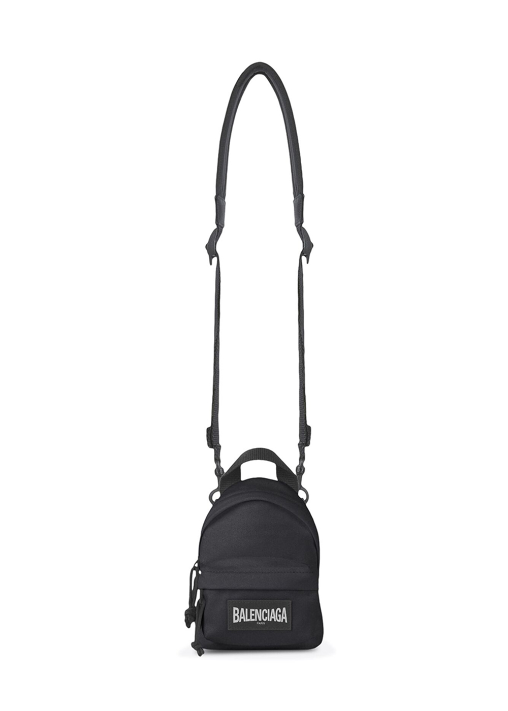 Balenciaga Oversized Crossbody Backpack Mini Black in Recycled Nylon  GB