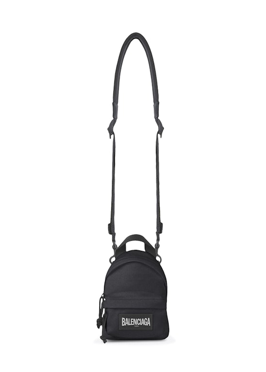 Pre-owned Balenciaga Oversized Crossbody Backpack Mini Black