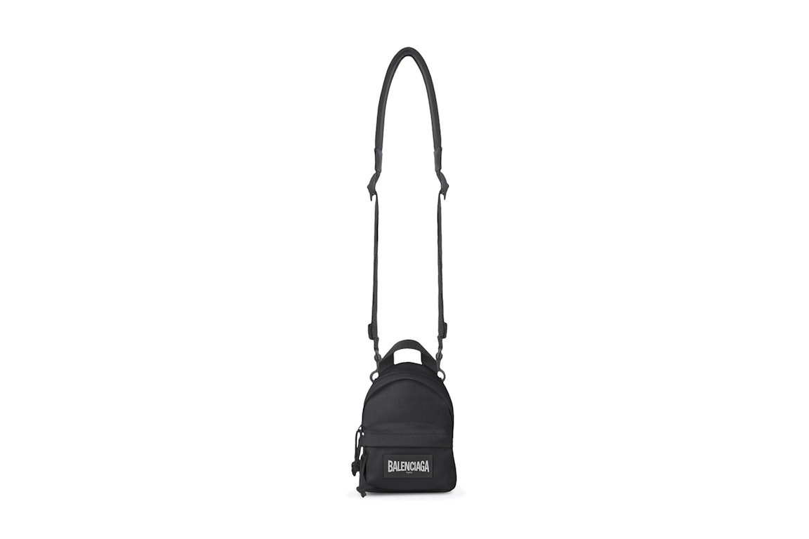 Pre-owned Balenciaga Oversized Crossbody Backpack Mini Black