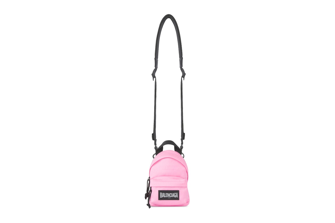 Pre-owned Balenciaga Oversized Crossbody Backpack Mini Pink/black
