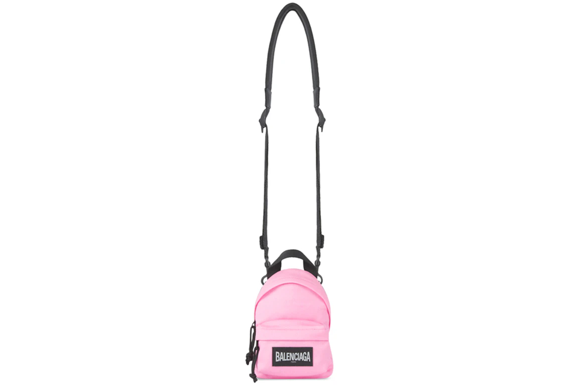 Balenciaga Oversized Crossbody Backpack Mini Pink/Black