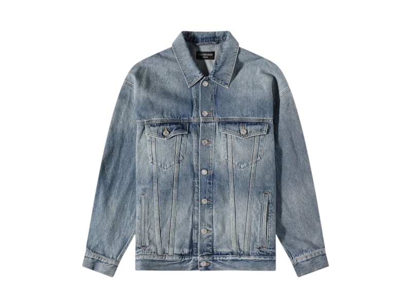 セットアップ Campaign Political Oversized Balenciaga Logo Jacket Denim ジャケット・アウター
