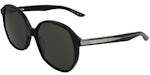 Balenciaga Oversized Round Acetate Sunglasses Black/Grey (BB0005S-30006545-001)