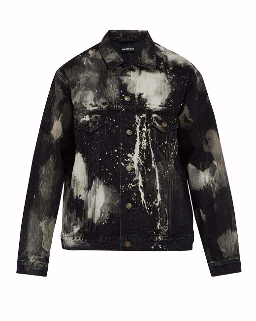 $1695 Mens Dolce Gabbana Graffiti Monogram Denim Jacket Black 52 US XL |  eBay