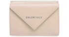 Balenciaga Papier Wallet Mini Beige Tapioca
