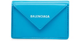 Balenciaga Papier Wallet Mini Light Blue