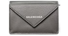 Balenciaga Papier Wallet Mini Metal Grey