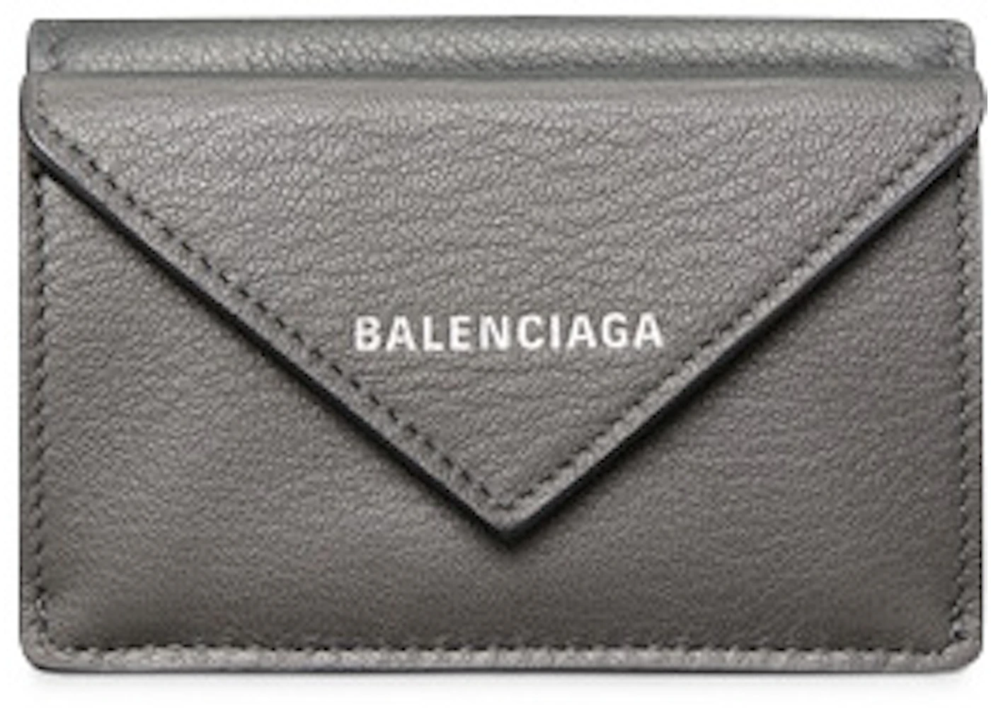 Balenciaga Wallet Mini Metal in Calfskin with Silver-tone - US