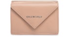 Balenciaga Papier Geldbörse Mini Rose Des Sables