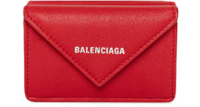 Balenciaga Papier Wallet Mini Rouge Tango
