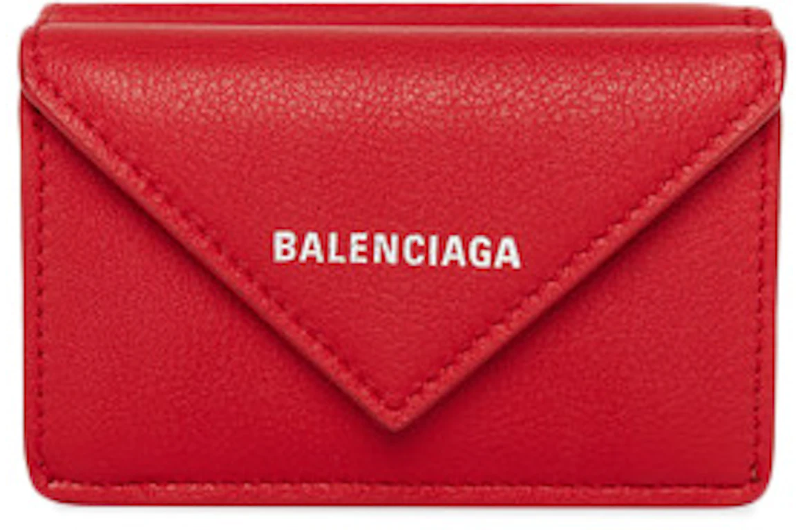 Balenciaga Papier Wallet Mini Rouge Tango